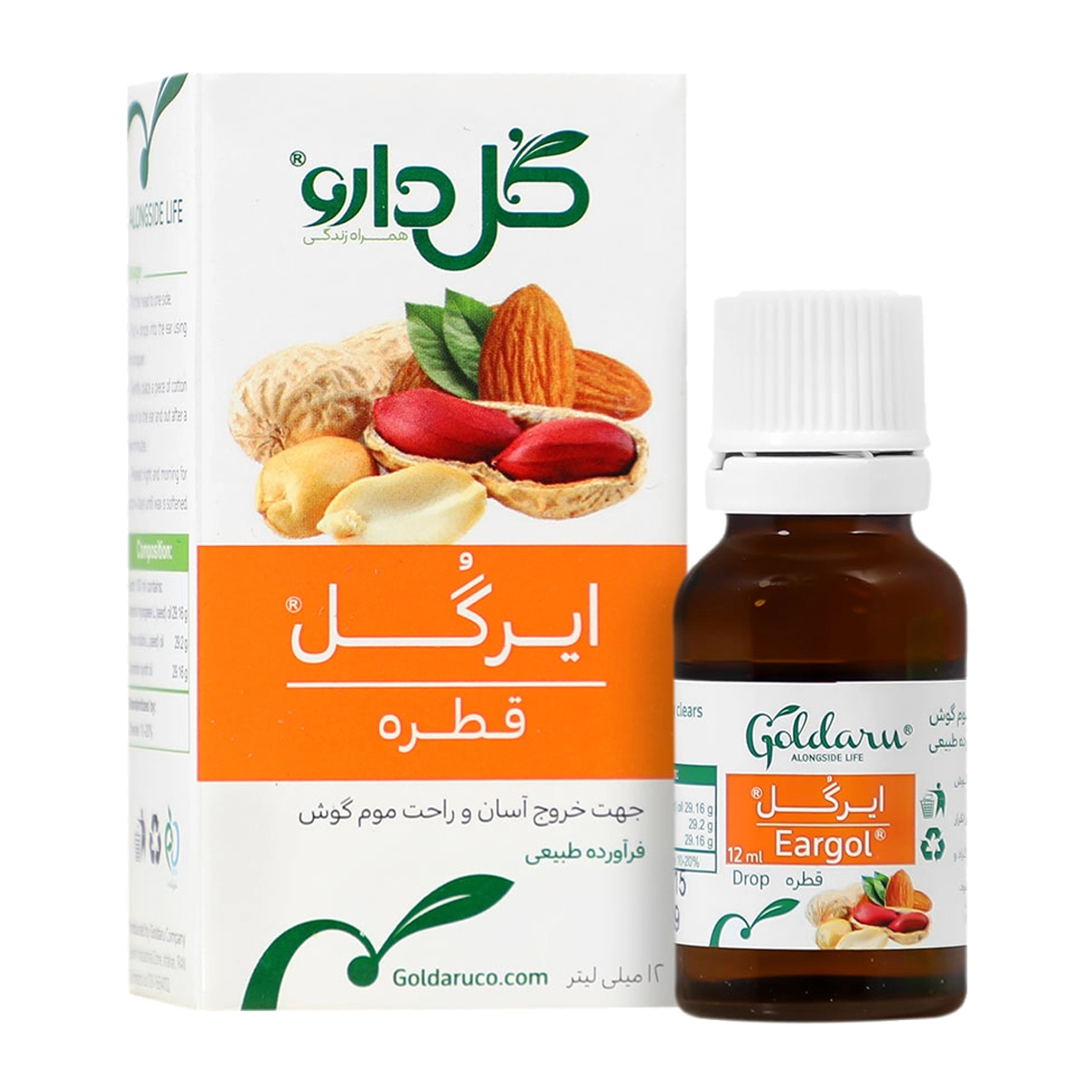 قطره گوش ایرگل 12 میلی لیتر گل دارو